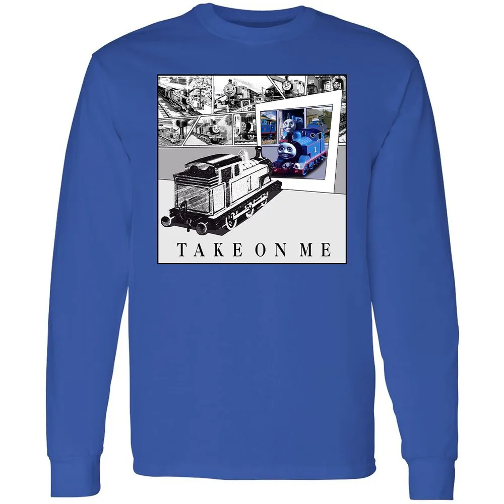 Long Sleeve T-Shirt - 7QH2LYBP - Royal - 8