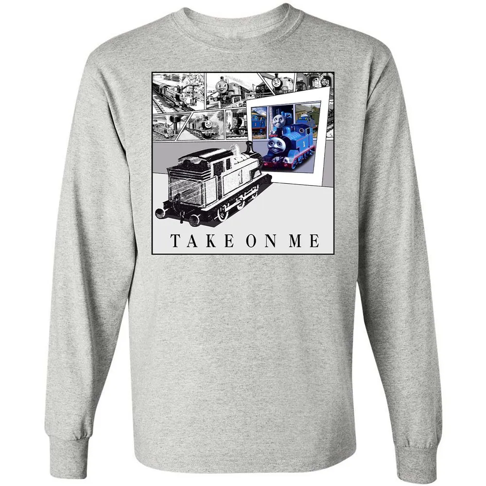 Long Sleeve T-Shirt - 7QH2LYBP - Ash - 7