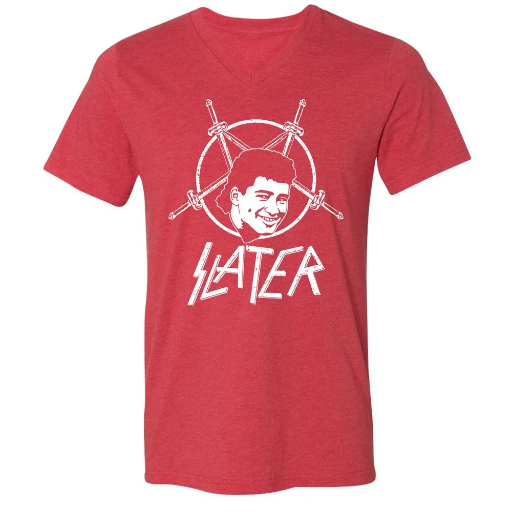 Unisex V-Neck T-Shirt - 34LB78F5 - Heather Red - 16