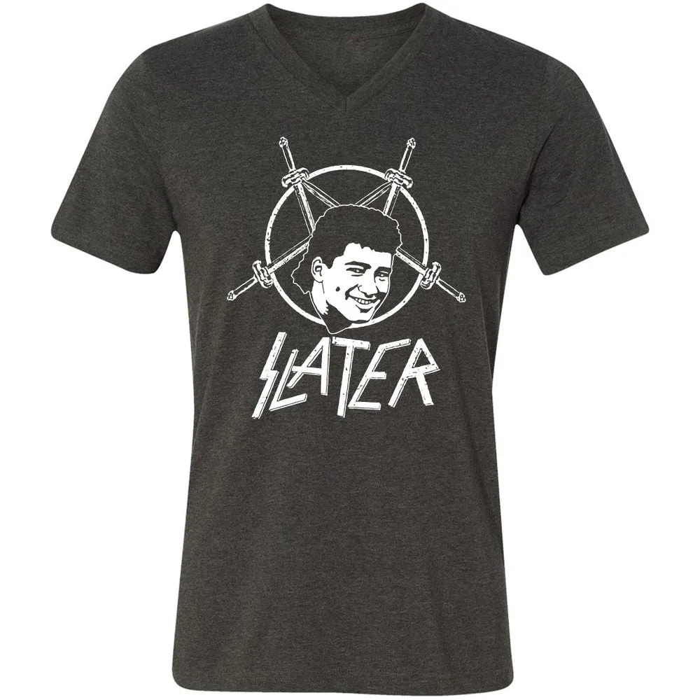 Unisex V-Neck T-Shirt - 34LB78F5 - Dark Grey Heather - 8