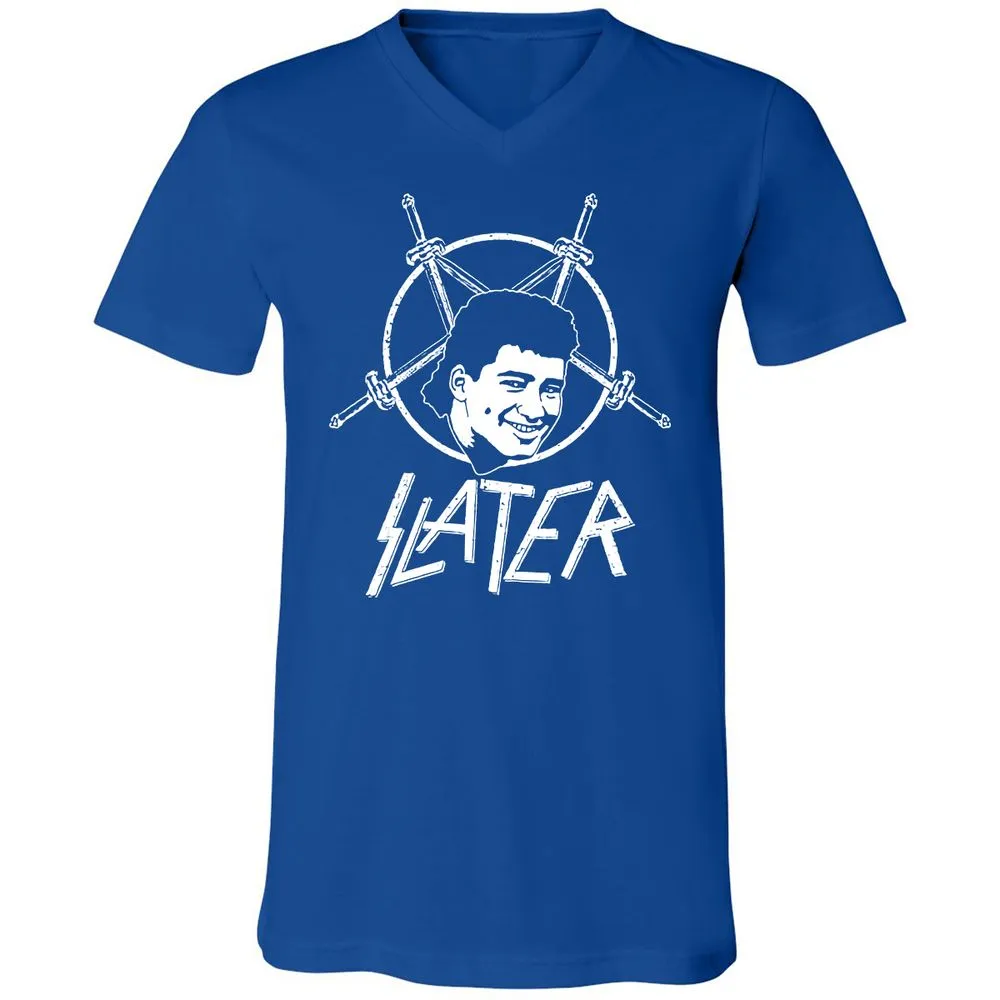 Unisex V-Neck T-Shirt - 34LB78F5 - True Royal - 4