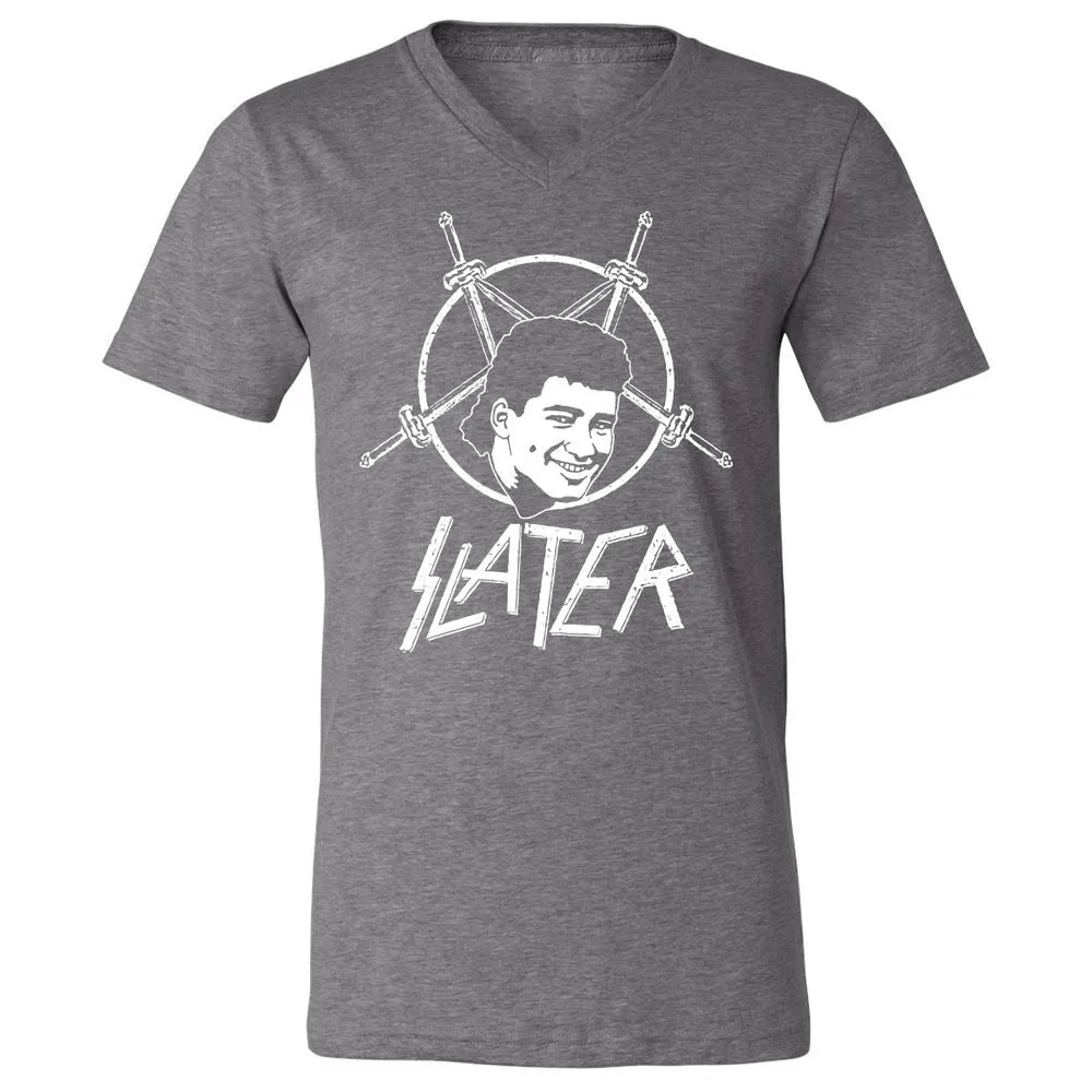 Unisex V-Neck T-Shirt - 34LB78F5 - Deep Heather - 13