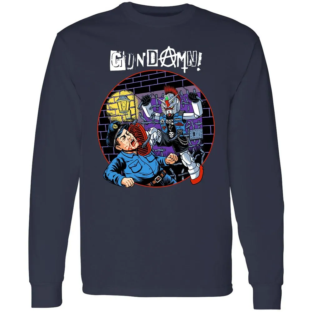 Long Sleeve T-Shirt - GXH5NS96 - Navy - 2