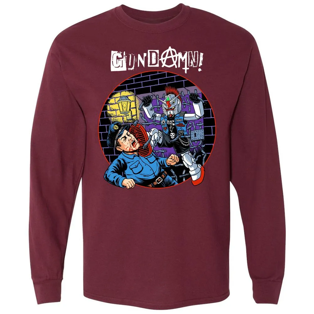Long Sleeve T-Shirt - GXH5NS96 - Maroon - 11