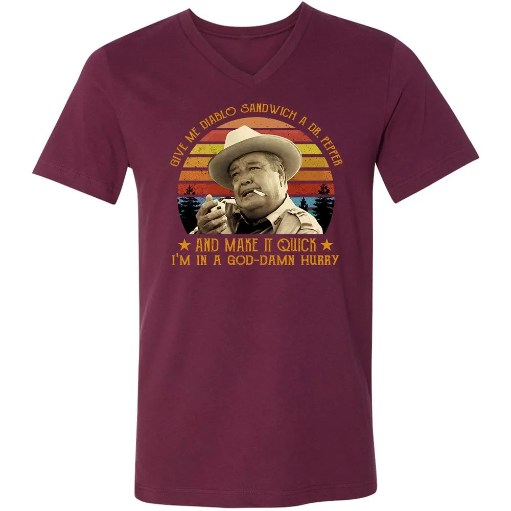 Unisex V-Neck T-Shirt - BC1VNWB1 - Maroon - 6