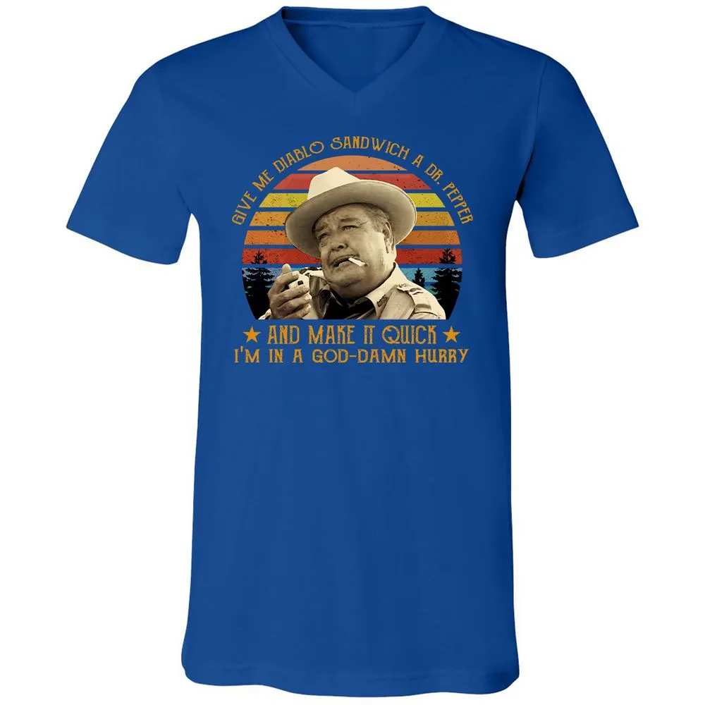 Unisex V-Neck T-Shirt - BC1VNWB1 - True Royal - 4