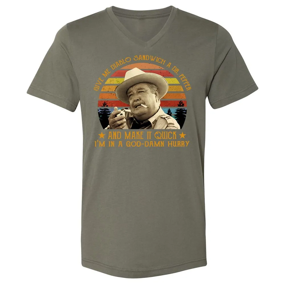 Unisex V-Neck T-Shirt - BC1VNWB1 - Military Green - 10