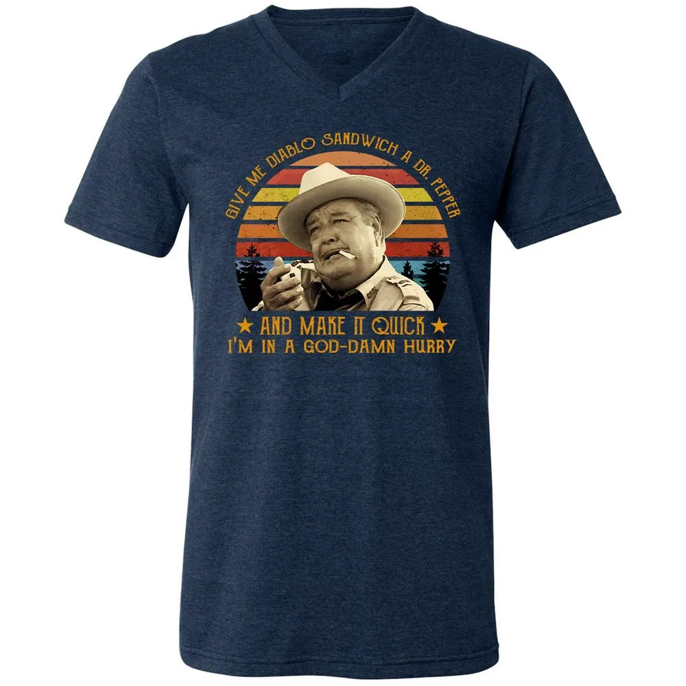 Unisex V-Neck T-Shirt - BC1VNWB1 - Heather Navy - 15