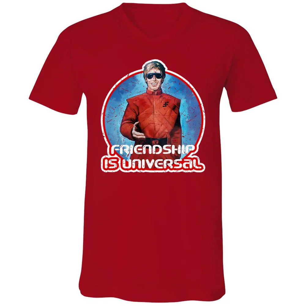 Unisex V-Neck T-Shirt - 7V5EEF2R - Red - 3