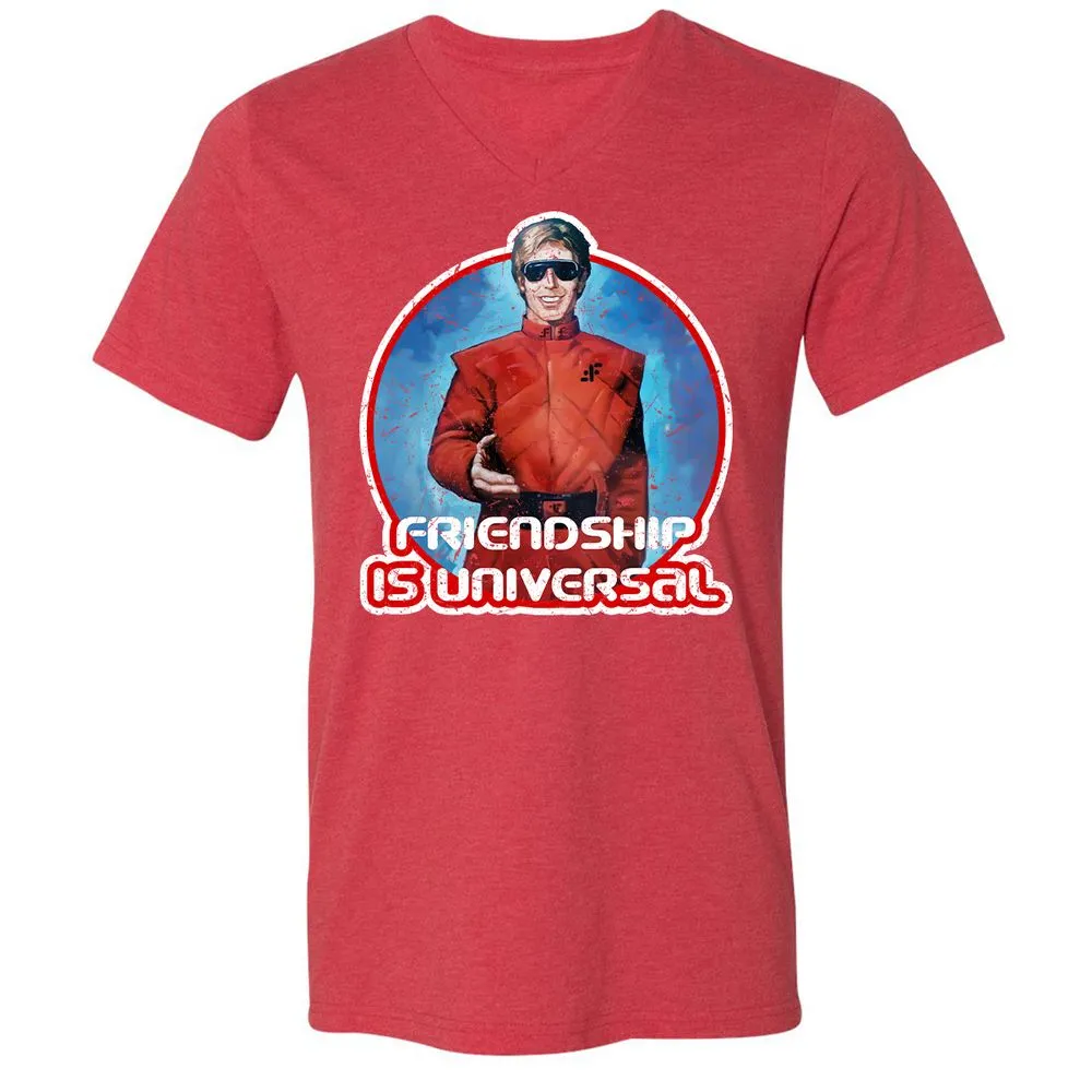 Unisex V-Neck T-Shirt - 7V5EEF2R - Heather Red - 16