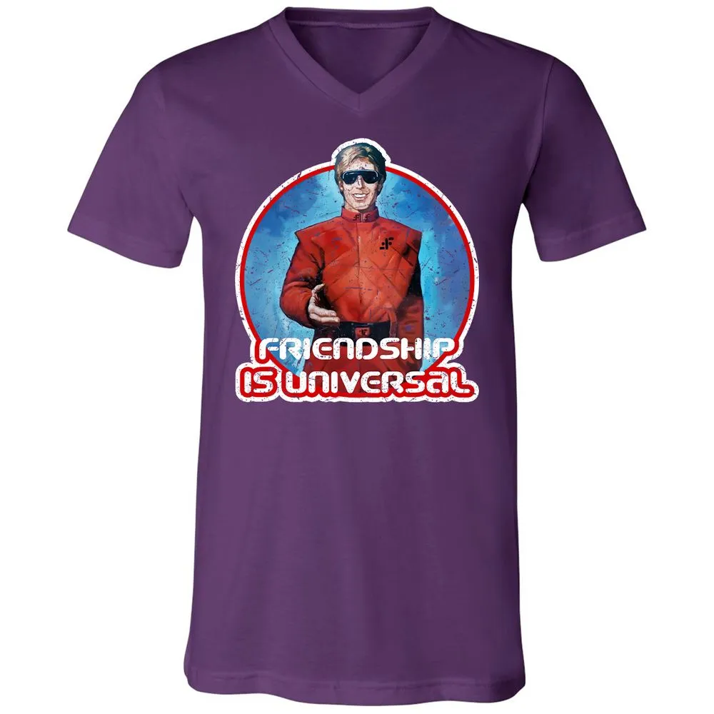 Unisex V-Neck T-Shirt - 7V5EEF2R - Team Purple - 9