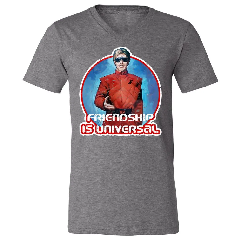 Unisex V-Neck T-Shirt - 7V5EEF2R - Deep Heather - 13