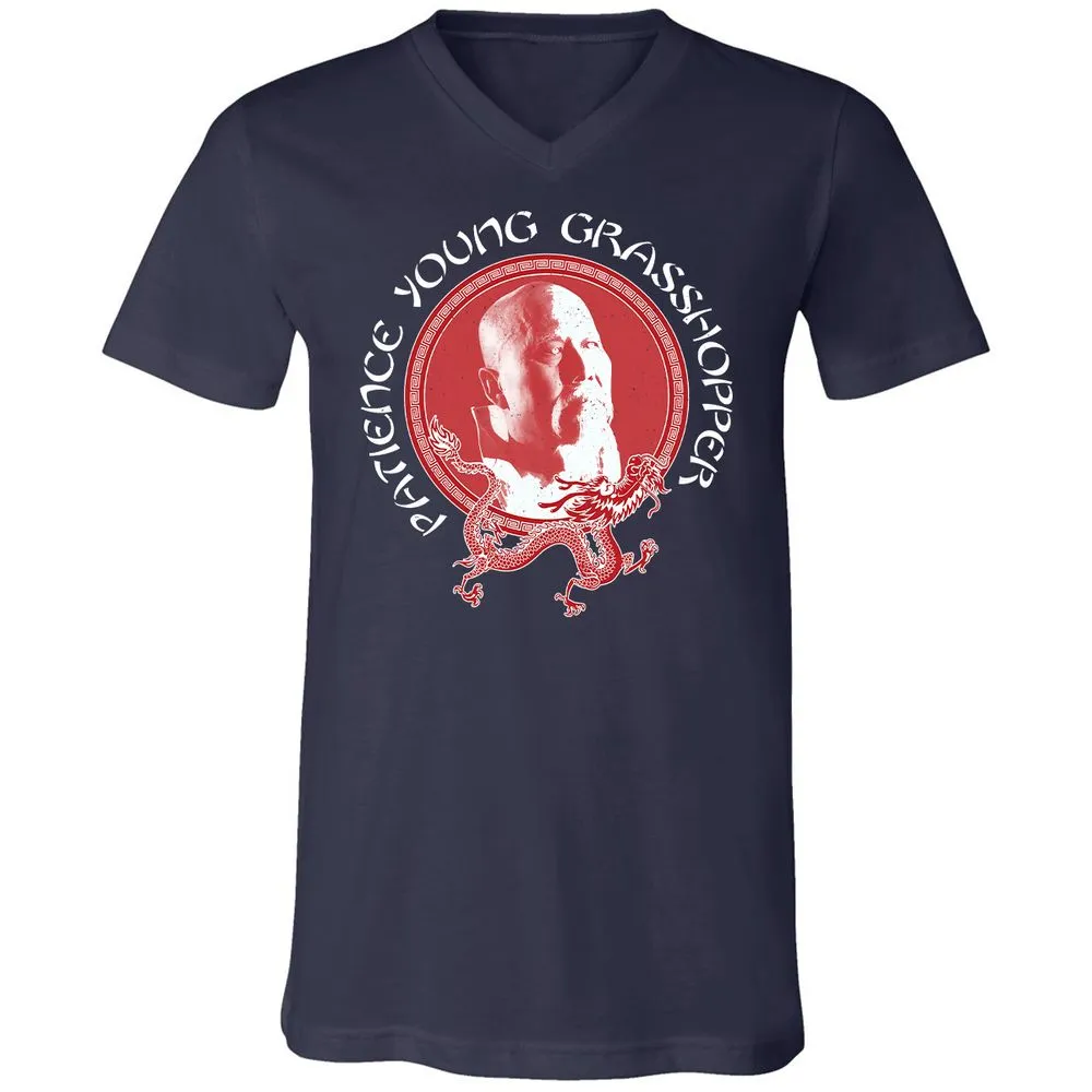 Unisex V-Neck T-Shirt - B97P5EHN - Navy - 2