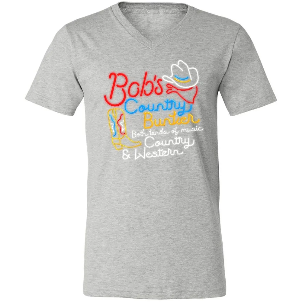 Unisex V-Neck T-Shirt - ZQ13HJLE - Athletic Heather - 7
