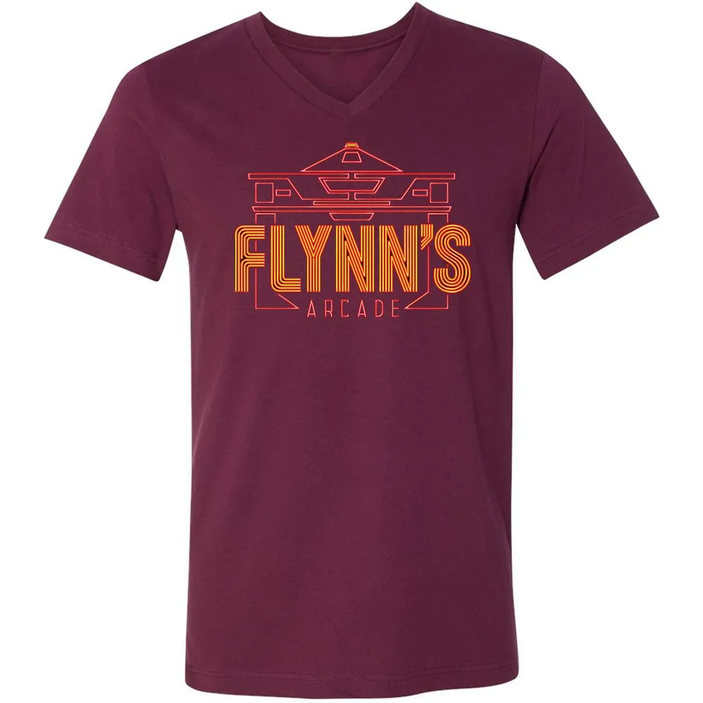 Unisex V-Neck T-Shirt - HP5KPPRW - Maroon - 6