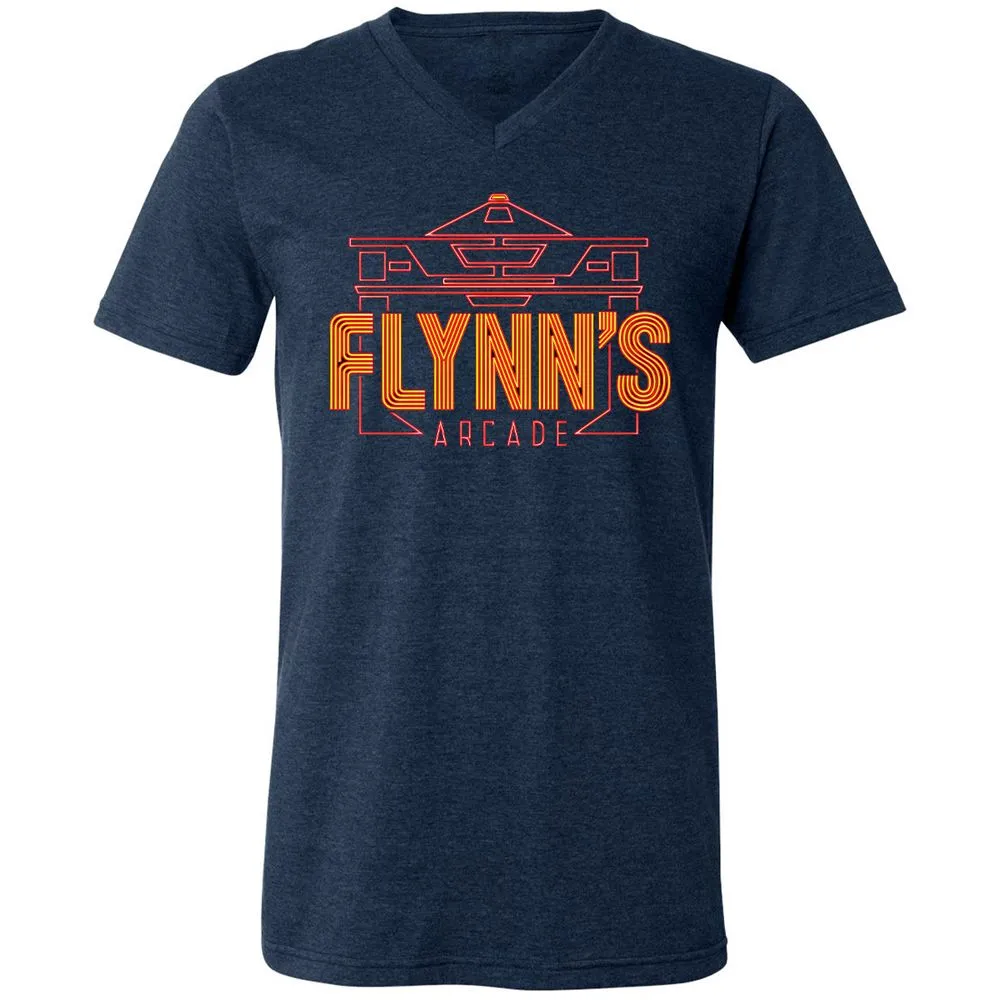 Unisex V-Neck T-Shirt - HP5KPPRW - Heather Navy - 15
