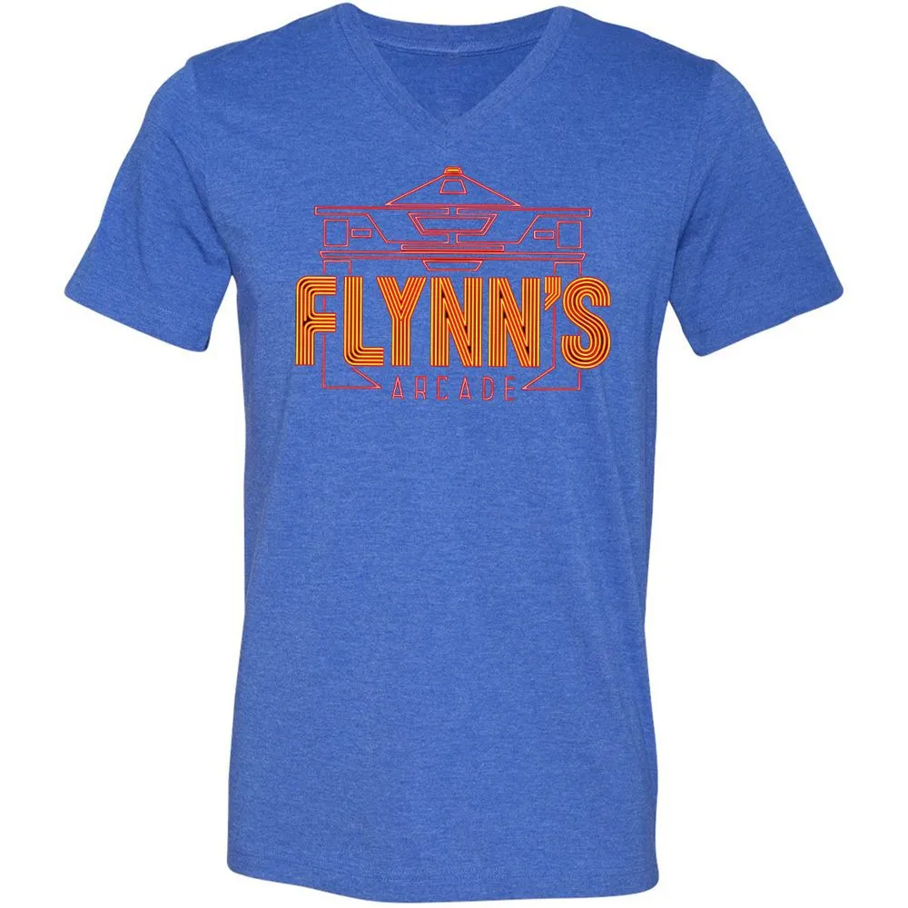 Unisex V-Neck T-Shirt - HP5KPPRW - Heather True Royal - 14