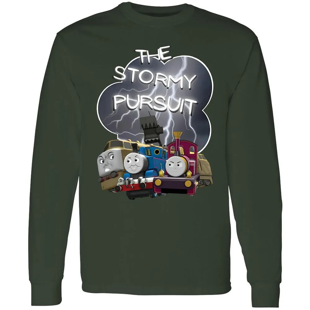Long Sleeve T-Shirt - YUC9FEZK - Forest Green - 8