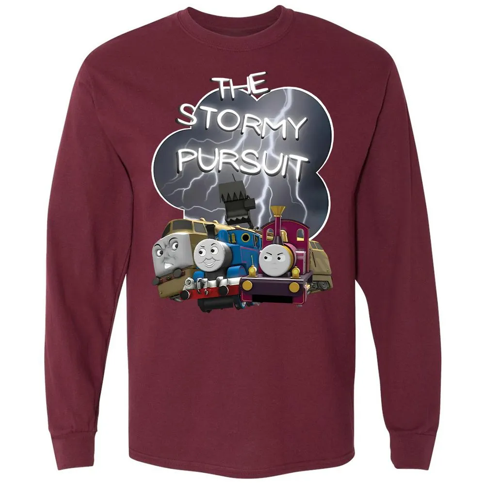 Long Sleeve T-Shirt - YUC9FEZK - Maroon - 11