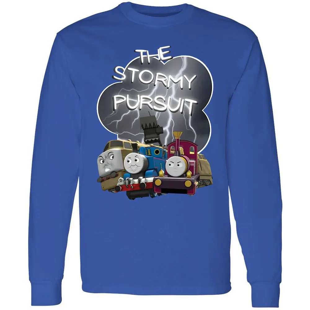 Long Sleeve T-Shirt - YUC9FEZK - Royal - 8