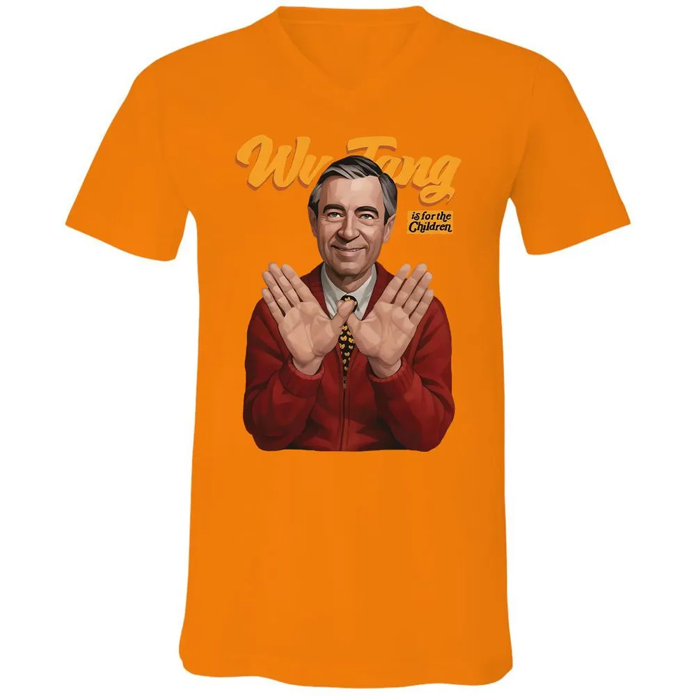 Unisex V-Neck T-Shirt - DML5SPNK - Orange - 11