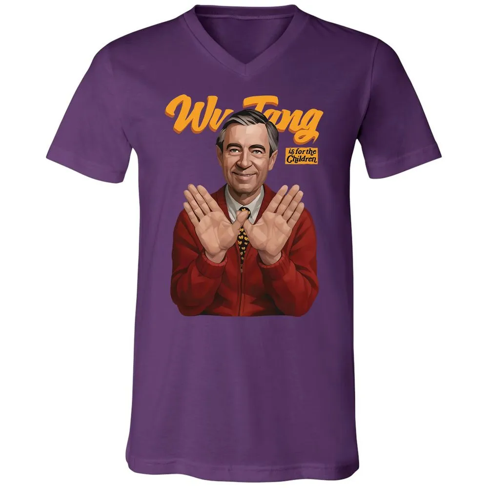 Unisex V-Neck T-Shirt - DML5SPNK - Team Purple - 9