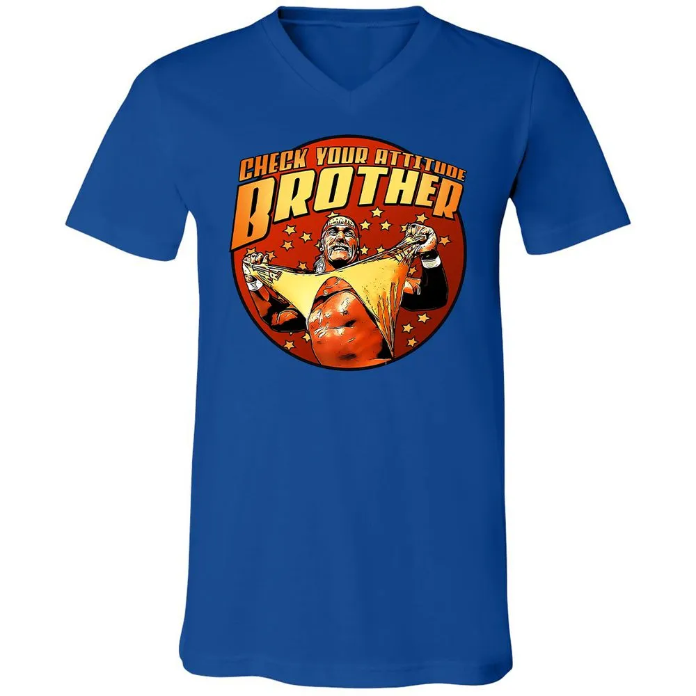 Unisex V-Neck T-Shirt - 6K7ALRNJ - True Royal - 4