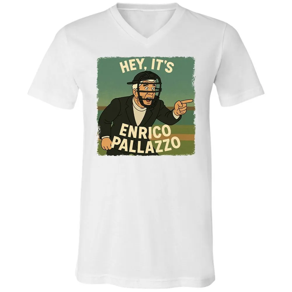 Unisex V-Neck T-Shirt - T1Q3MDH7 - White - 5