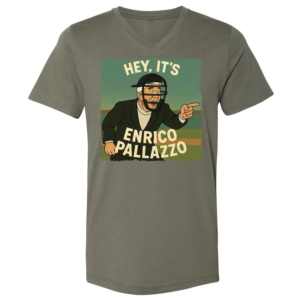 Unisex V-Neck T-Shirt - T1Q3MDH7 - Military Green - 10