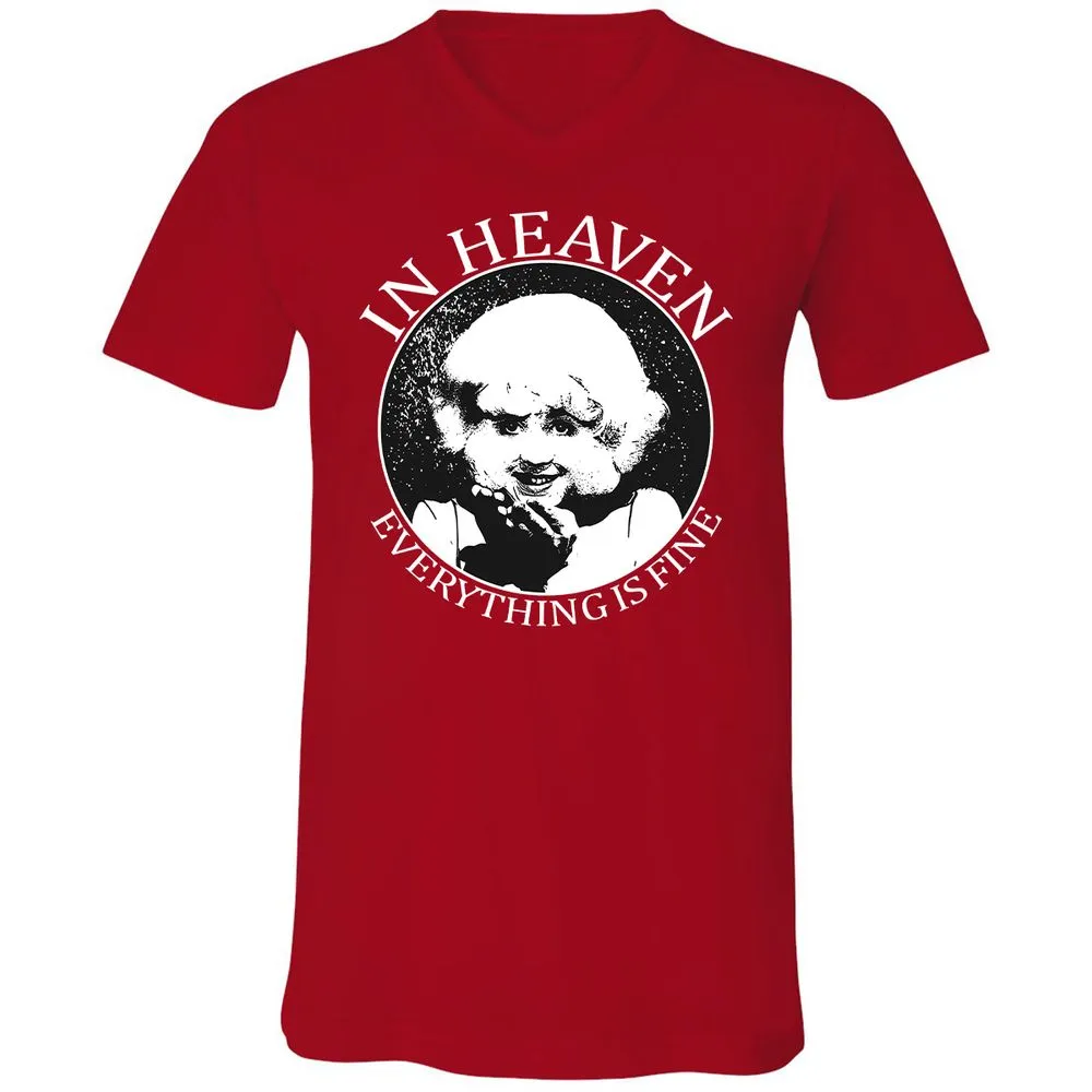 Unisex V-Neck T-Shirt - YA3CJN1B - Red - 3