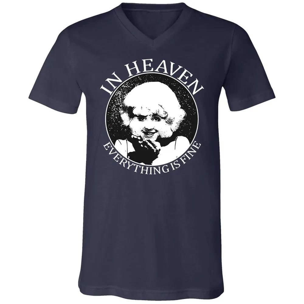 Unisex V-Neck T-Shirt - YA3CJN1B - Navy - 2