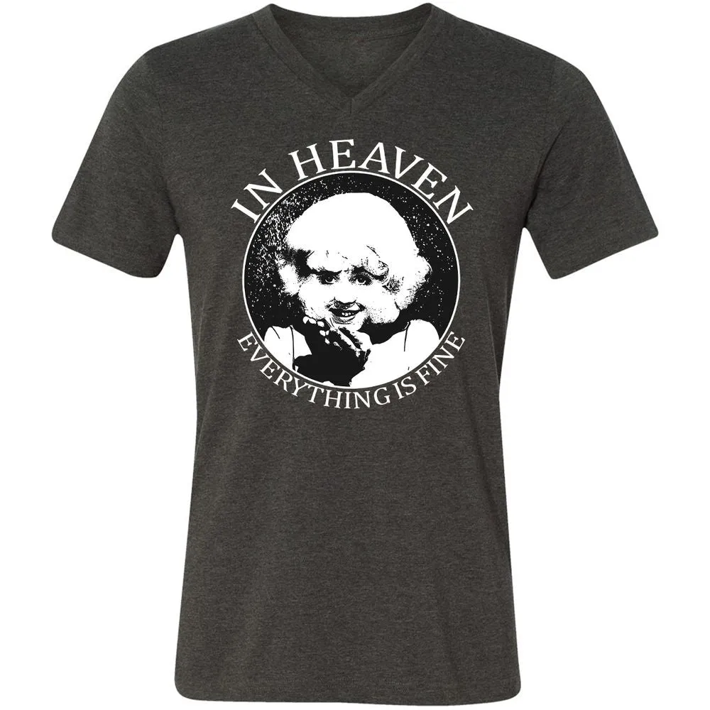 Unisex V-Neck T-Shirt - YA3CJN1B - Dark Grey Heather - 8