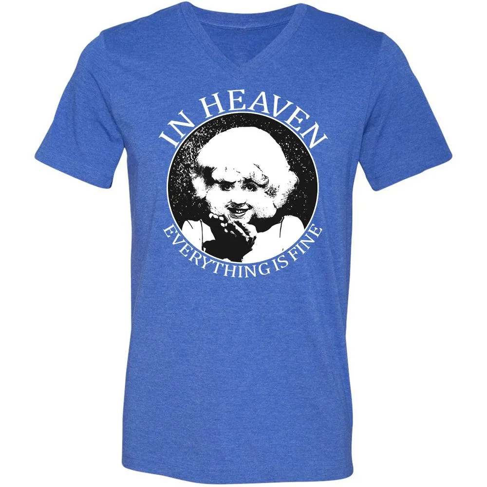 Unisex V-Neck T-Shirt - YA3CJN1B - Heather True Royal - 14