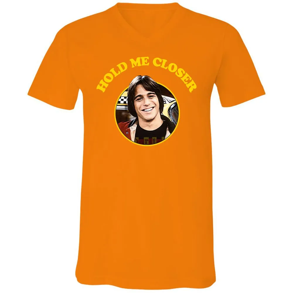 Unisex V-Neck T-Shirt - 4JC3JY5W - Orange - 11