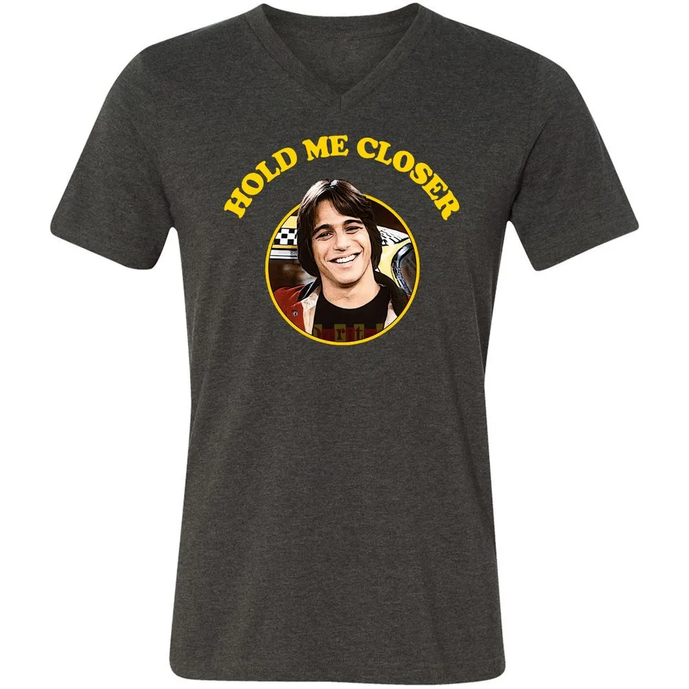 Unisex V-Neck T-Shirt - 4JC3JY5W - Dark Grey Heather - 8