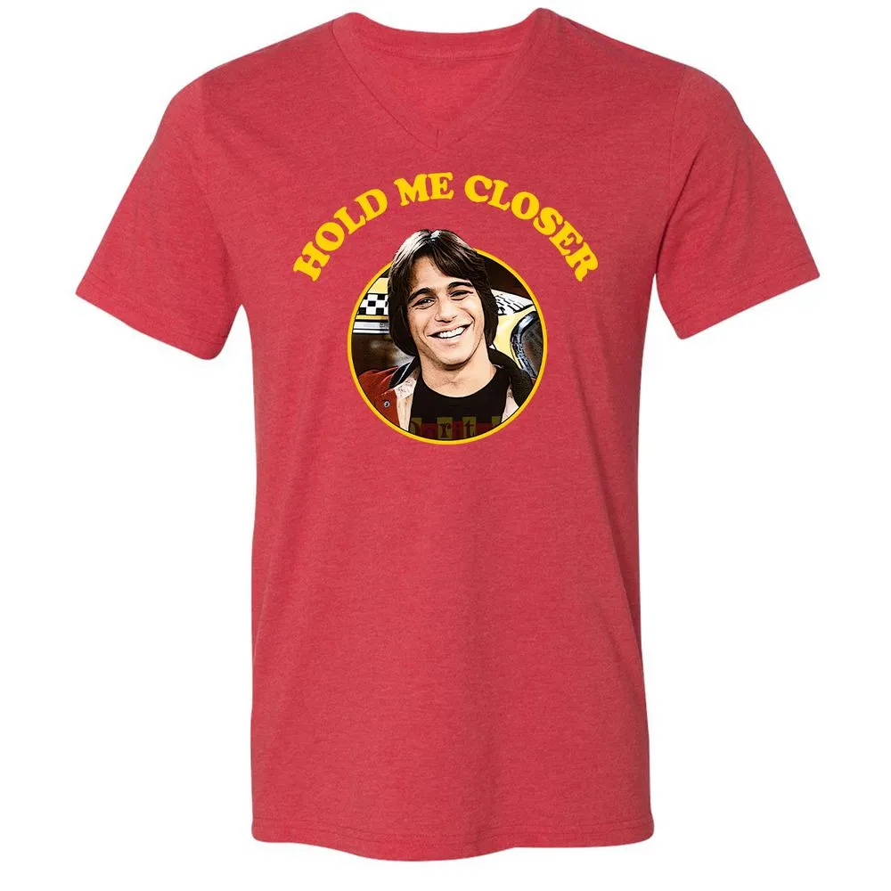 Unisex V-Neck T-Shirt - 4JC3JY5W - Heather Red - 16