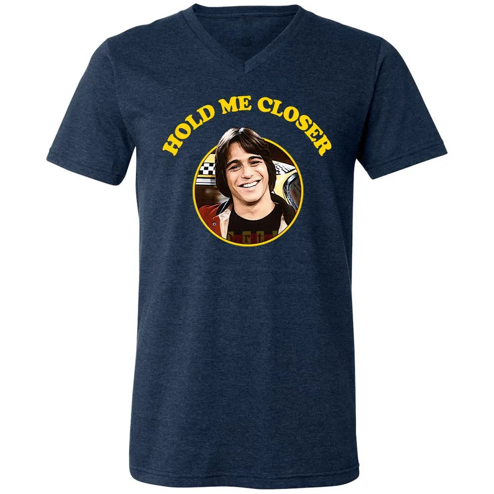 Unisex V-Neck T-Shirt - 4JC3JY5W - Heather Navy - 15
