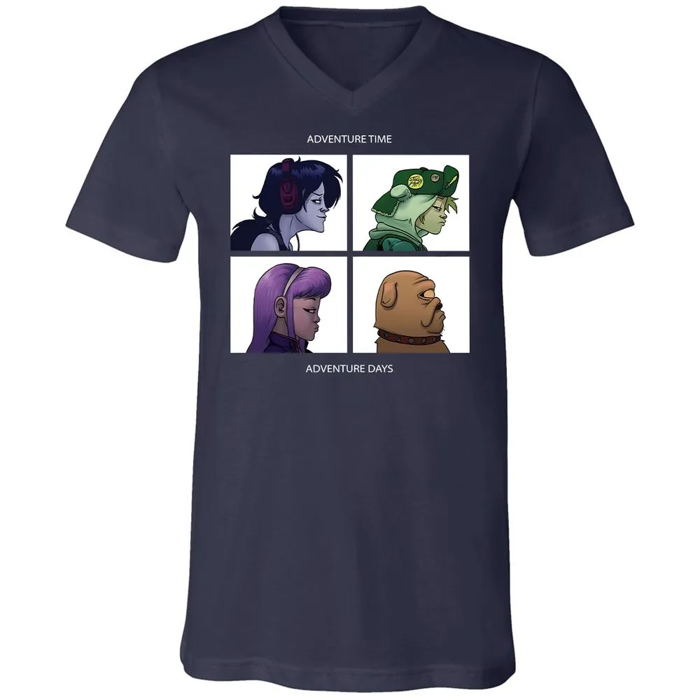 Unisex V-Neck T-Shirt - 6F5AVUWP - Navy - 2