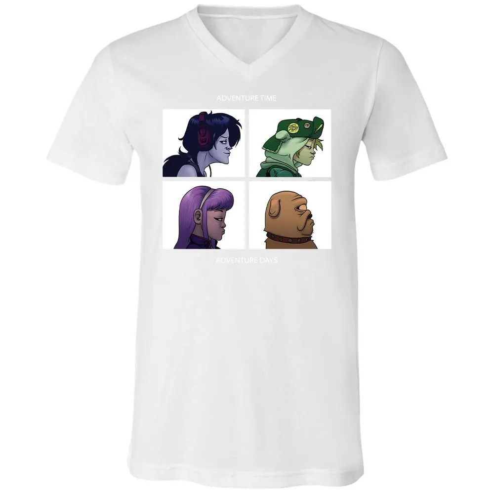 Unisex V-Neck T-Shirt - 6F5AVUWP - White - 5