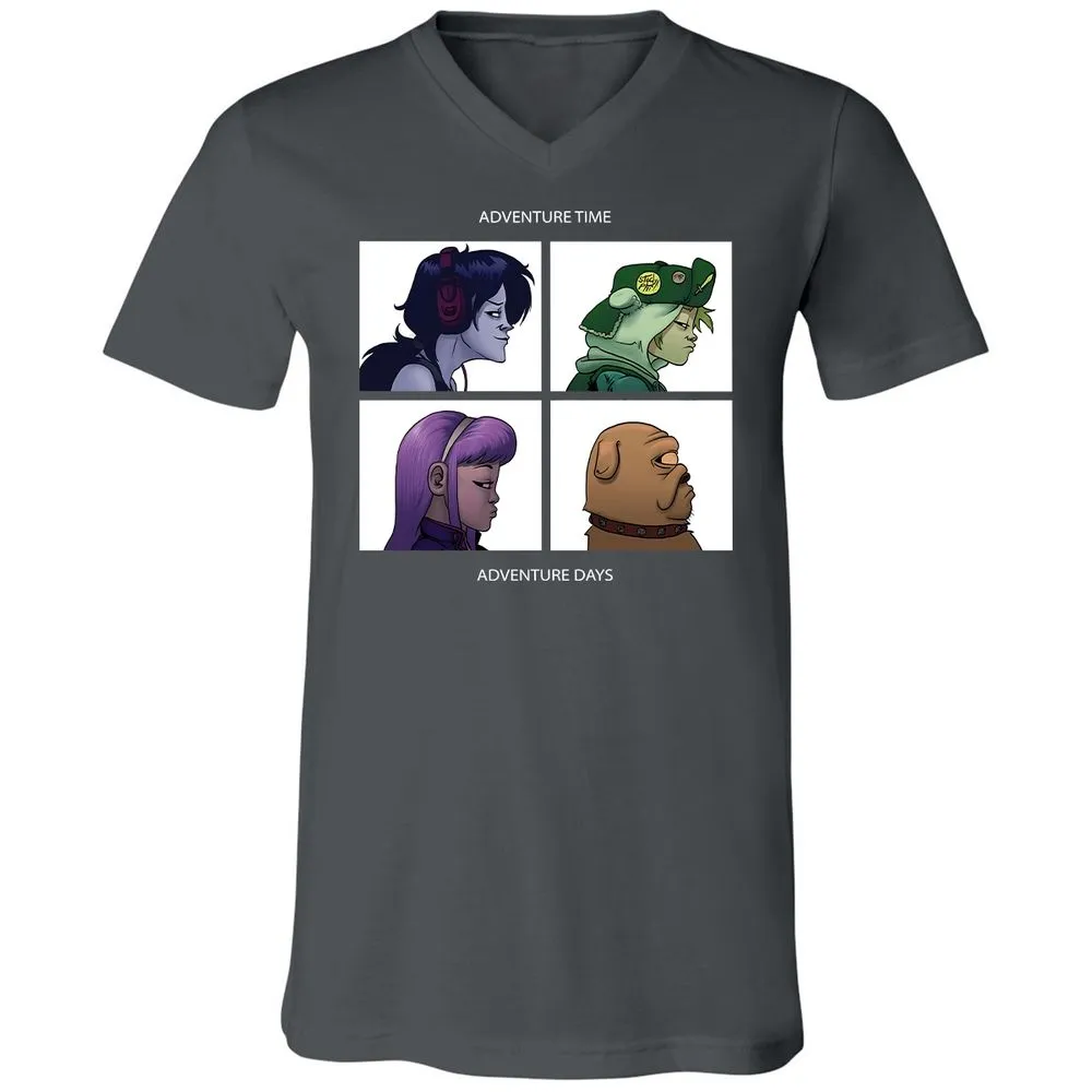 Unisex V-Neck T-Shirt - 6F5AVUWP - Asphalt - 12