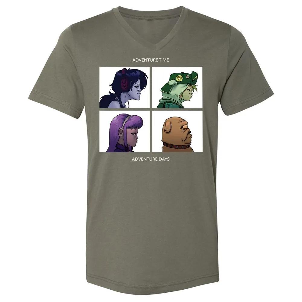 Unisex V-Neck T-Shirt - 6F5AVUWP - Military Green - 10