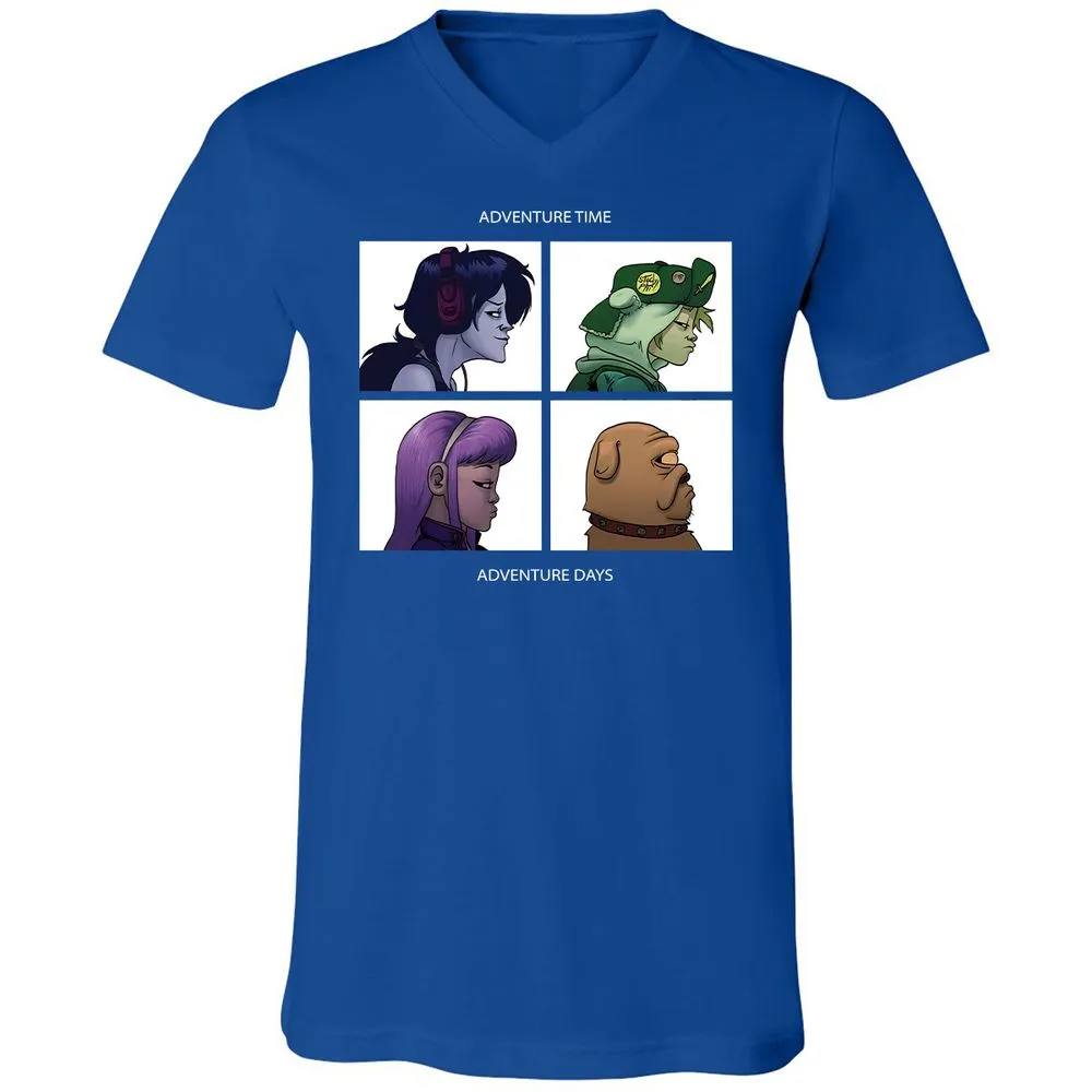 Unisex V-Neck T-Shirt - 6F5AVUWP - True Royal - 4