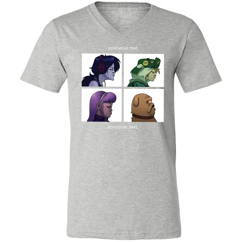Unisex V-Neck T-Shirt - 6F5AVUWP - Athletic Heather - 7