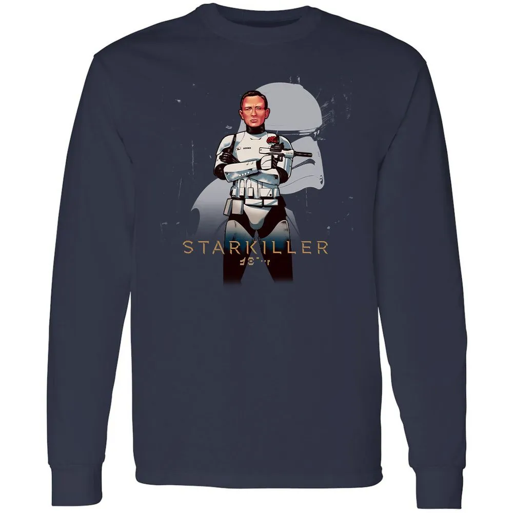 Long Sleeve T-Shirt - HF5DWHKP - Navy - 2