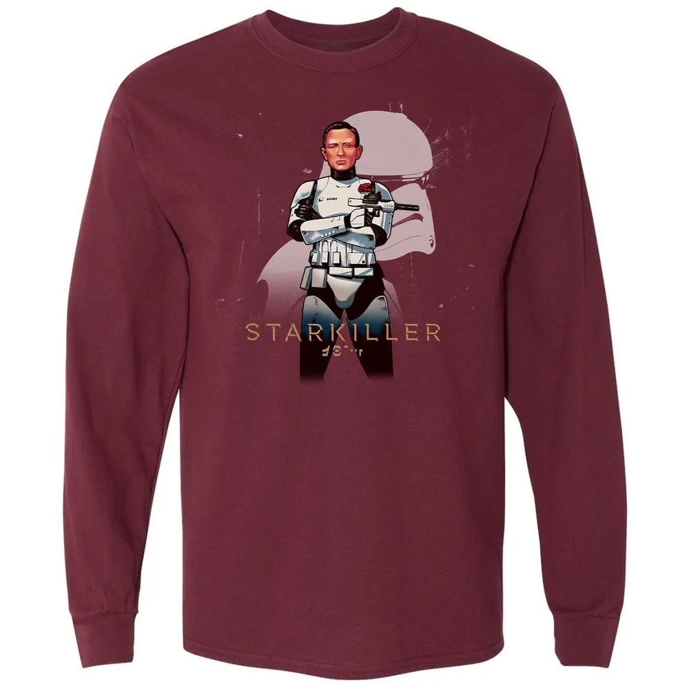 Long Sleeve T-Shirt - HF5DWHKP - Maroon - 11