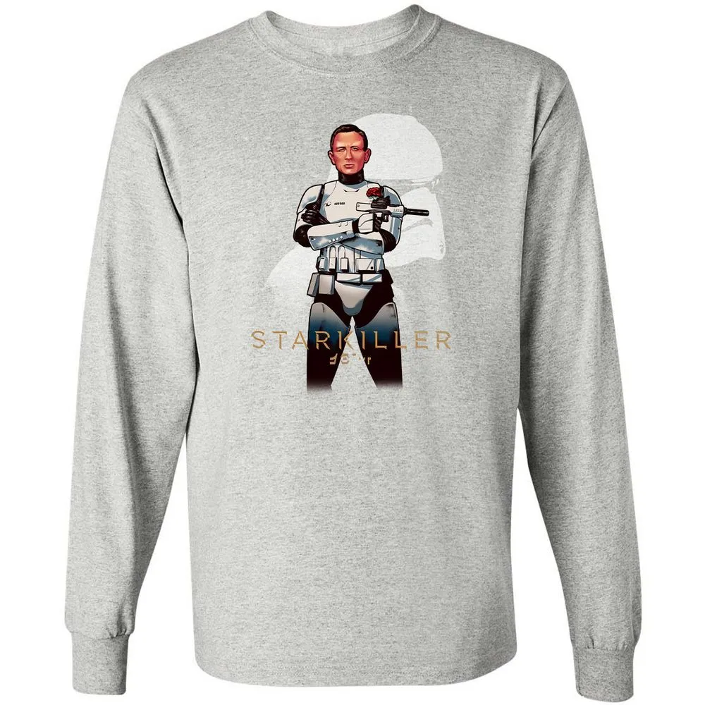 Long Sleeve T-Shirt - HF5DWHKP - Ash - 7