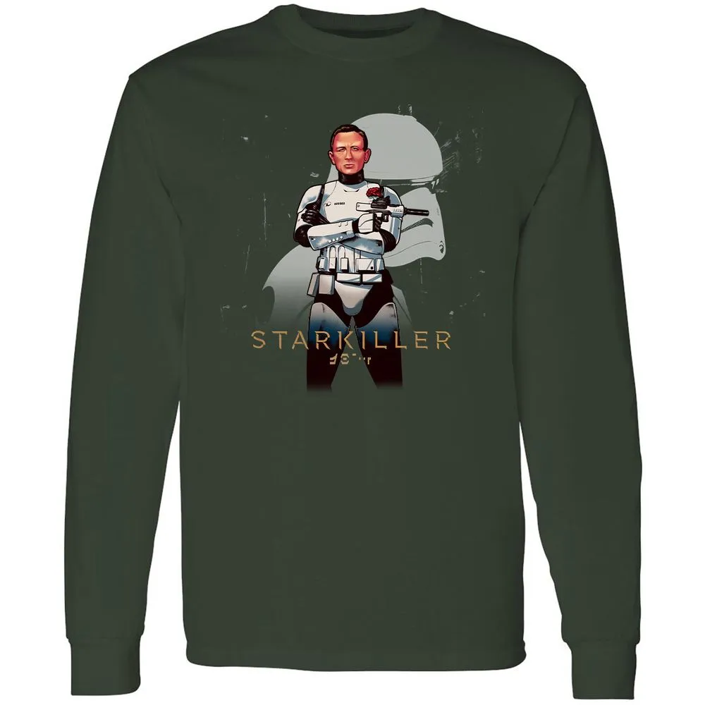 Long Sleeve T-Shirt - HF5DWHKP - Forest Green - 4