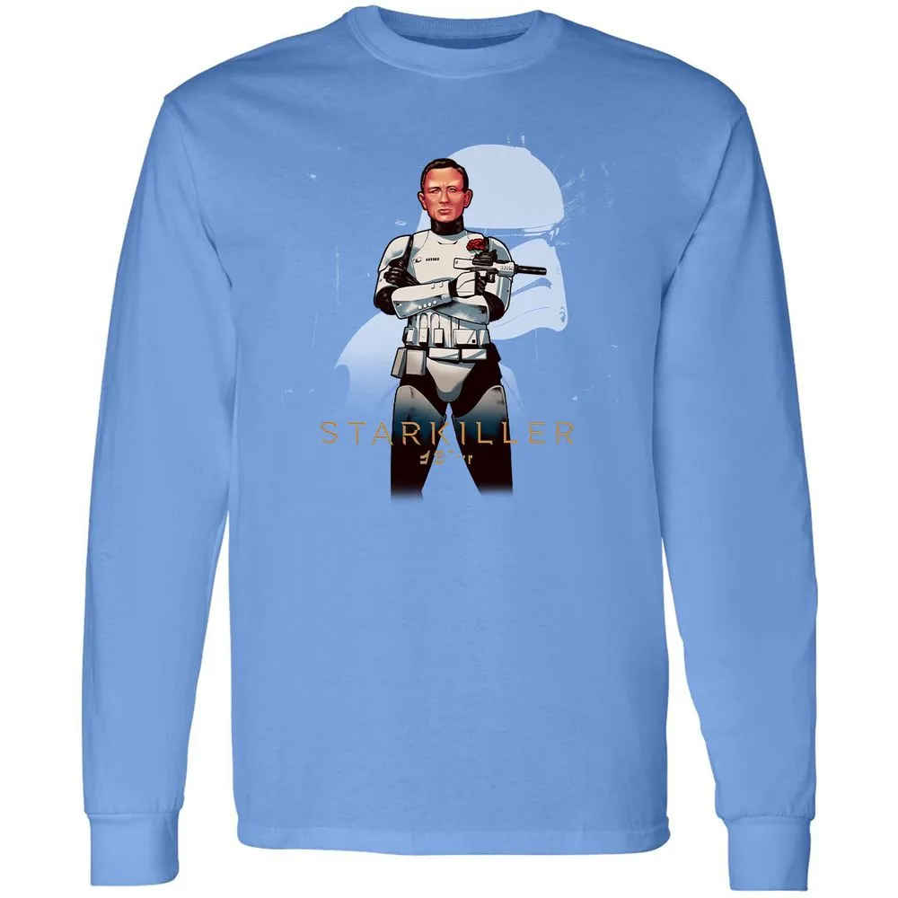 Long Sleeve T-Shirt - HF5DWHKP - Carolina Blue - 12