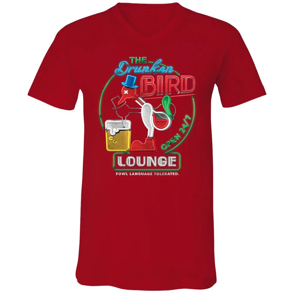 Unisex V-Neck T-Shirt - 7BZXF5NS - Red - 3