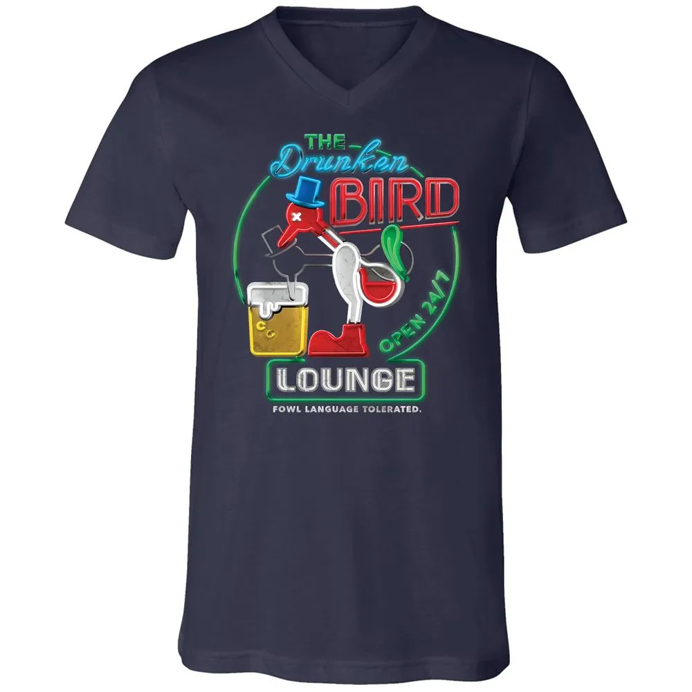 Unisex V-Neck T-Shirt - 7BZXF5NS - Navy - 2